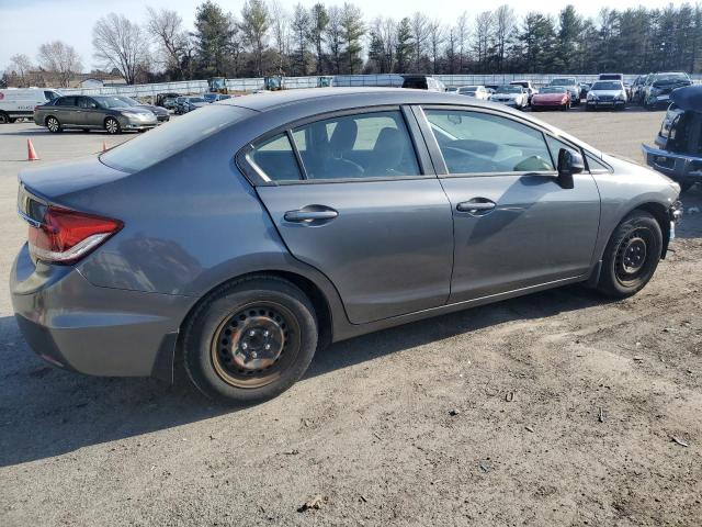 19XFB2F5XDE288254 - 2013 HONDA CIVIC LX GRAY photo 3