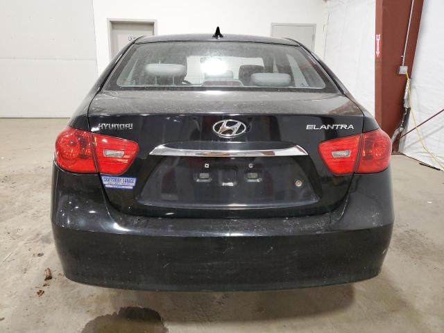 KMHDU4AD5AU113236 - 2010 HYUNDAI ELANTRA BLUE BLACK photo 6