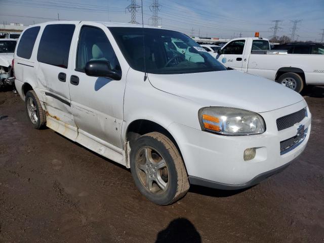 1GBDV13W58D211891 - 2008 CHEVROLET UPLANDER INCOMPLETE WHITE photo 4