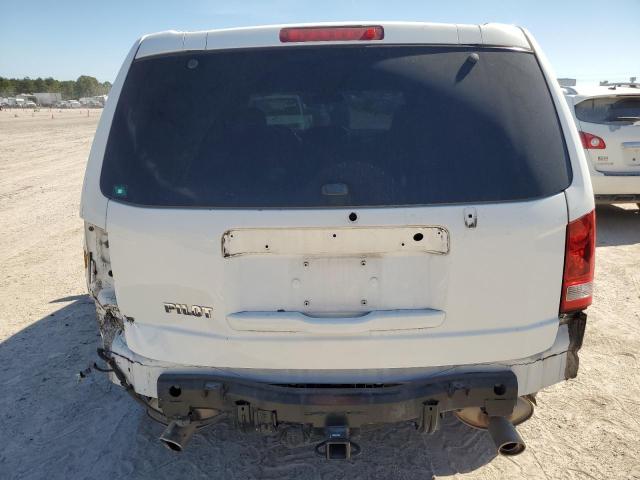 5FNYF3H61DB009812 - 2013 HONDA PILOT EXL WHITE photo 6