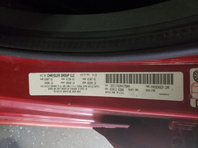 1B3CC1FB2AN175844 - 2010 DODGE AVENGER EXPRESS RED photo 12