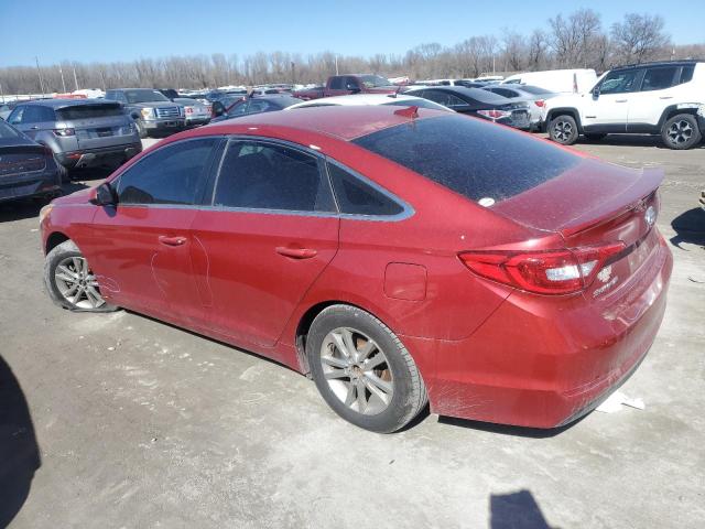 5NPE24AF8HH533139 - 2017 HYUNDAI SONATA SE RED photo 2