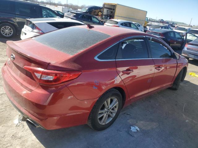 5NPE24AF8HH533139 - 2017 HYUNDAI SONATA SE RED photo 3