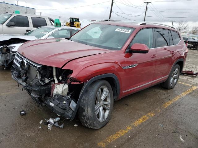 1V2RR2CAXJC570163 - 2018 VOLKSWAGEN ATLAS SEL RED photo 1
