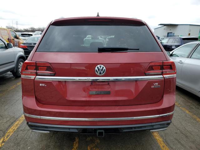 1V2RR2CAXJC570163 - 2018 VOLKSWAGEN ATLAS SEL RED photo 6