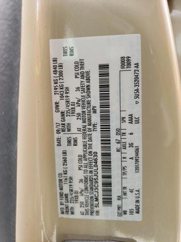 5LMCJ3C95JUL04630 - 2018 LINCOLN MKC RESERVE TAN photo 13