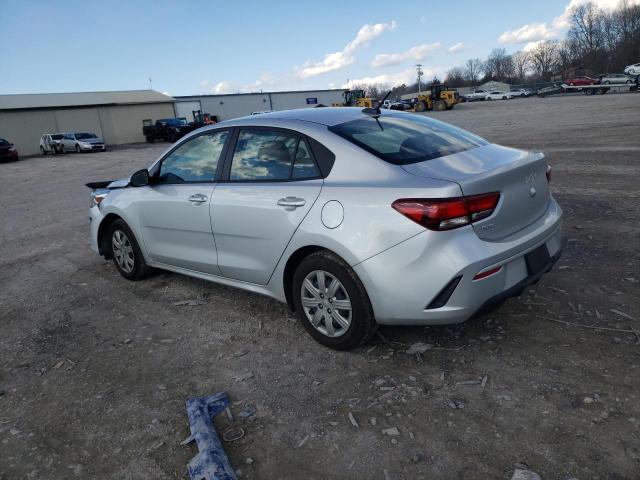 3KPA24AD4PE522445 - 2023 KIA RIO LX SILVER photo 2