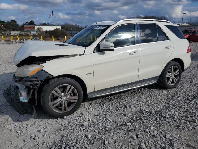 4JGDA5HB4CA001020 - 2012 MERCEDES-BENZ ML 350 4MATIC WHITE photo 1