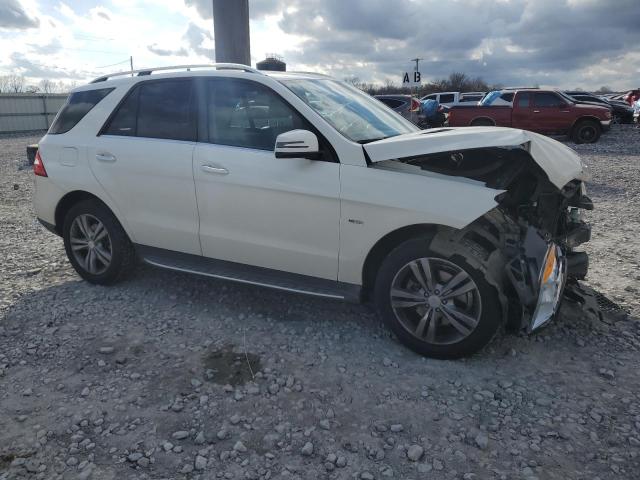 4JGDA5HB4CA001020 - 2012 MERCEDES-BENZ ML 350 4MATIC WHITE photo 4