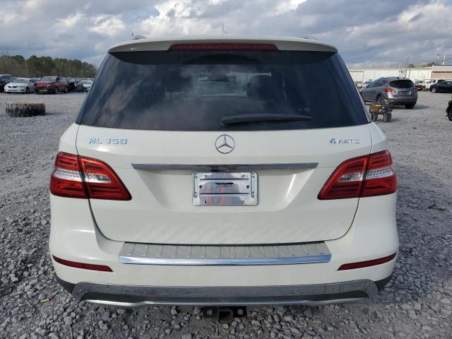 4JGDA5HB4CA001020 - 2012 MERCEDES-BENZ ML 350 4MATIC WHITE photo 6