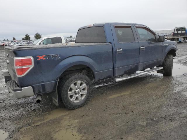 1FTFW1EF4EFA96988 - 2014 FORD F150 SUPERCREW BLUE photo 3