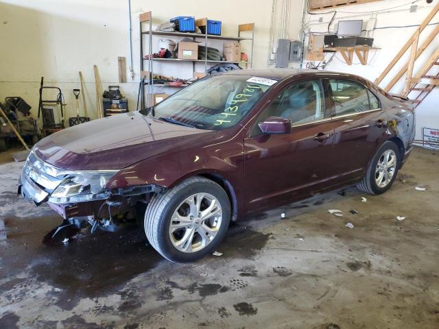 3FAHP0HA2CR269946 - 2012 FORD FUSION SE MAROON photo 1