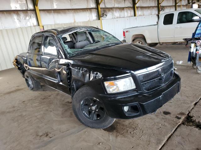 1D7HW48K18S540767 - 2008 DODGE DAKOTA QUAD SLT BLACK photo 4