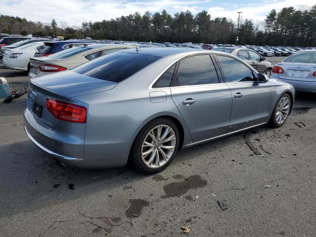 WAUAGAFD1DN021994 - 2013 AUDI A8 QUATTRO GRAY photo 3