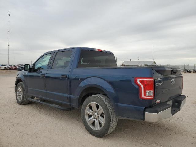 1FTEW1C85HKD17333 - 2017 FORD F150 SUPERCREW BLUE photo 2