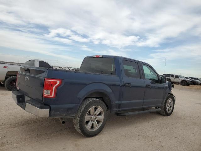 1FTEW1C85HKD17333 - 2017 FORD F150 SUPERCREW BLUE photo 3