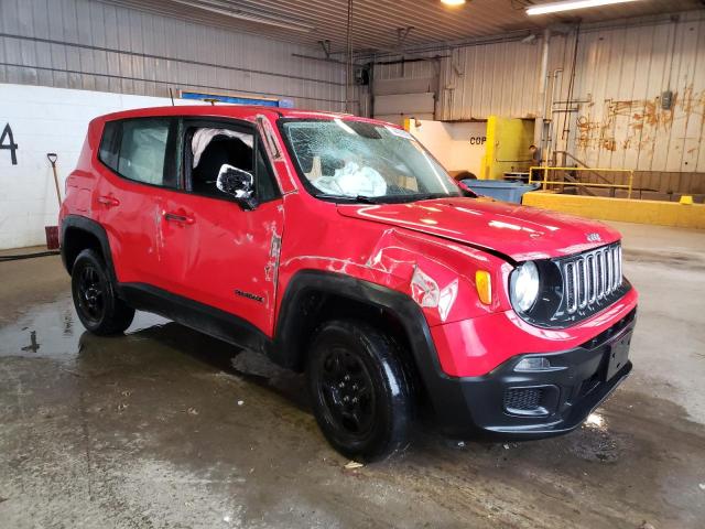 ZACCJBAB0HPF32067 - 2017 JEEP RENEGADE SPORT RED photo 4