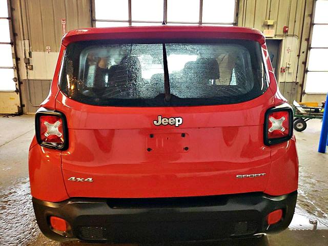 ZACCJBAB0HPF32067 - 2017 JEEP RENEGADE SPORT RED photo 6