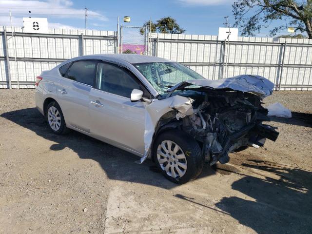 3N1AB7AP0EL676173 - 2014 NISSAN SENTRA S SILVER photo 4