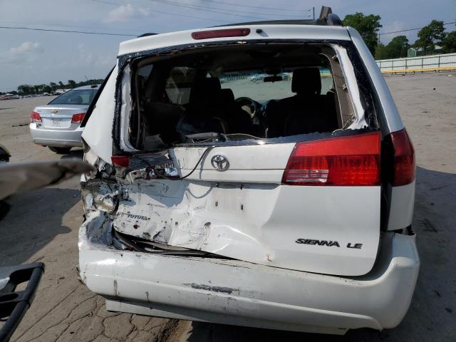 5TDZA23C55S282615 - 2005 TOYOTA SIENNA CE WHITE photo 6