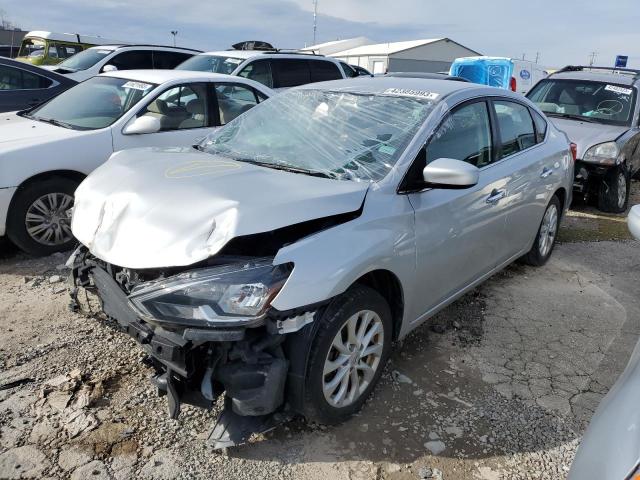 3N1AB7AP5KL612349 - 2019 NISSAN SENTRA S SILVER photo 1