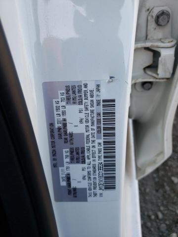 JM1DE1KY8C0135534 - 2012 MAZDA MAZDA2 WHITE photo 12