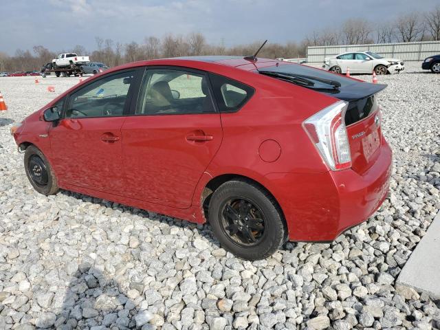 JTDKN3DU5E1823114 - 2014 TOYOTA PRIUS RED photo 2