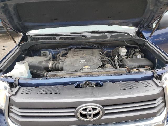 5TFUY5F19FX481339 - 2015 TOYOTA TUNDRA DOUBLE CAB SR/SR5 BLUE photo 11