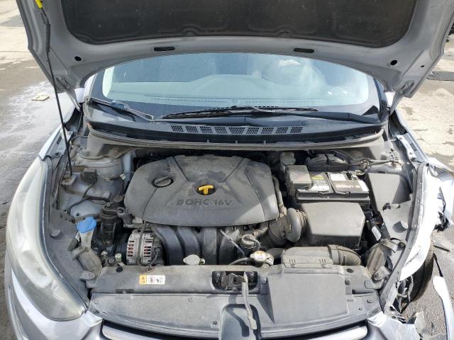 5NPDH4AEXFH612973 - 2015 HYUNDAI ELANTRA SE GRAY photo 11