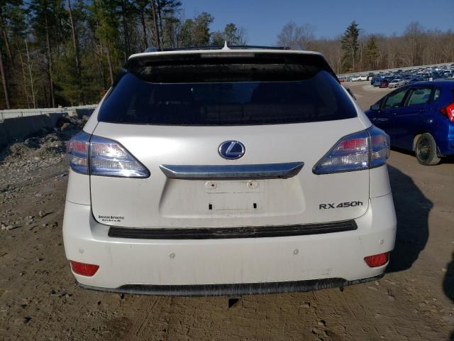 JTJBC1BA5B2044902 - 2011 LEXUS RX 450 WHITE photo 6