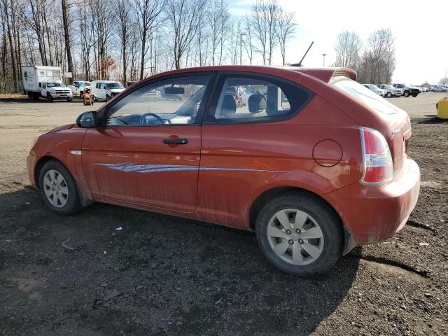 KMHCM36C89U136804 - 2009 HYUNDAI ACCENT GS ORANGE photo 2