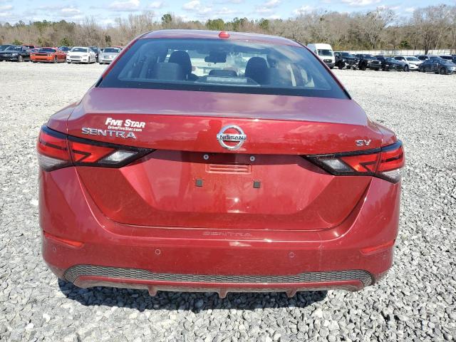 3N1AB8CV9PY266365 - 2023 NISSAN SENTRA SV RED photo 6