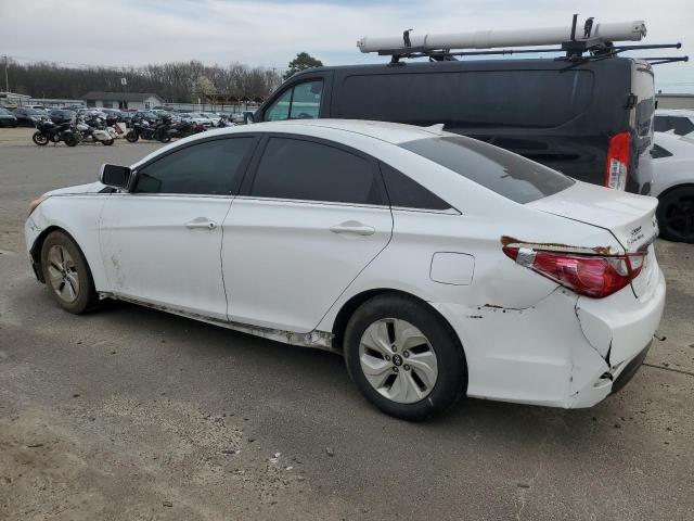 5NPEB4ACXEH821438 - 2014 HYUNDAI SONATA GLS WHITE photo 2