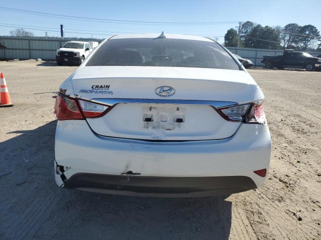 5NPEB4ACXEH821438 - 2014 HYUNDAI SONATA GLS WHITE photo 6