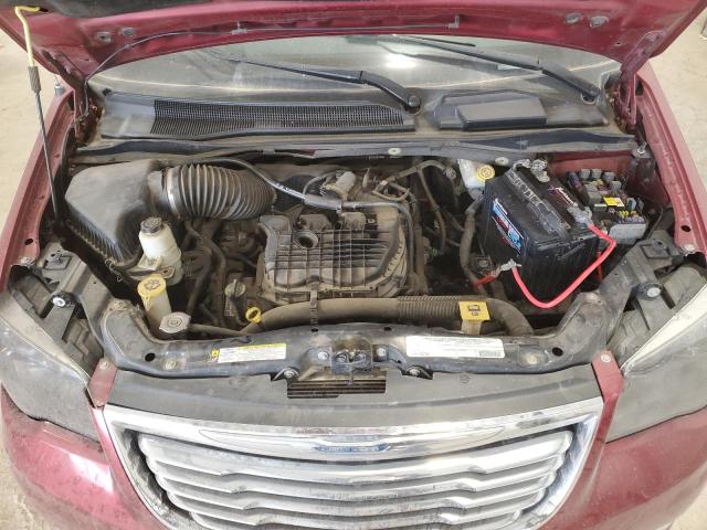 2A4RR8DG7BR704461 - 2011 CHRYSLER TOWN & COU TOURING L RED photo 12