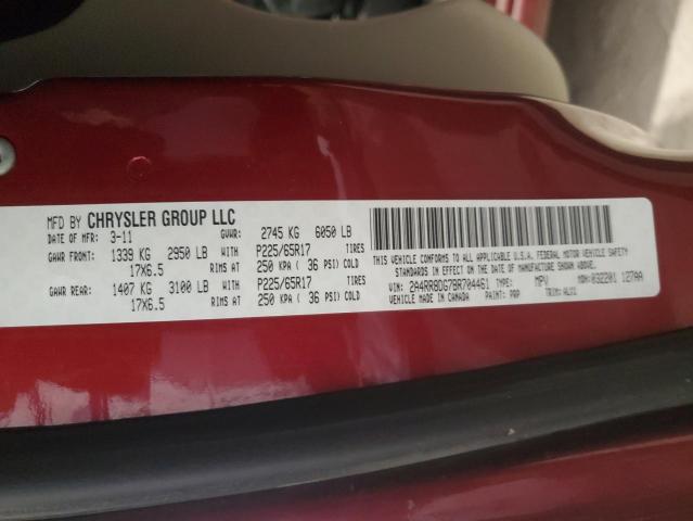 2A4RR8DG7BR704461 - 2011 CHRYSLER TOWN & COU TOURING L RED photo 14