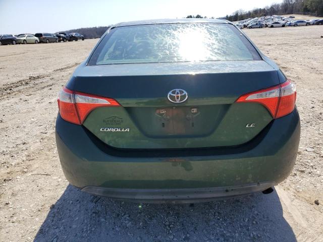 5YFBURHE4EP050995 - 2014 TOYOTA COROLLA L GREEN photo 6