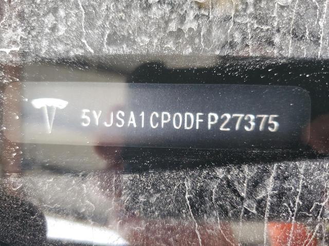5YJSA1CP0DFP27375 - 2013 TESLA MODEL S 白色 照片 12