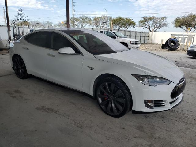 5YJSA1CP0DFP27375 - 2013 TESLA MODEL S 白色 照片 4