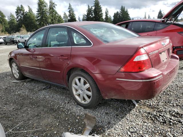 1FAFP25105G166929 - 2005 FORD FIVE HUNDR LIMITED RED photo 2