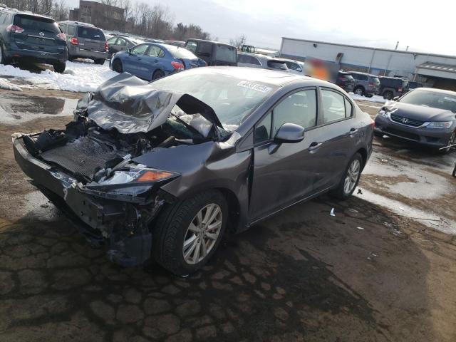 19XFB2F9XCE318337 - 2012 HONDA CIVIC EXL ნაცრისფერი ფოტო 1