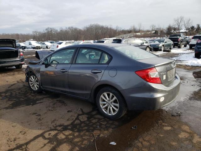 19XFB2F9XCE318337 - 2012 HONDA CIVIC EXL ნაცრისფერი ფოტო 2