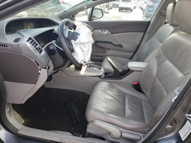 19XFB2F9XCE318337 - 2012 HONDA CIVIC EXL ნაცრისფერი ფოტო 7