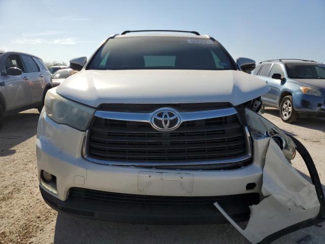 5TDYKRFH0FS104718 - 2015 TOYOTA HIGHLANDER LIMITED WHITE photo 5