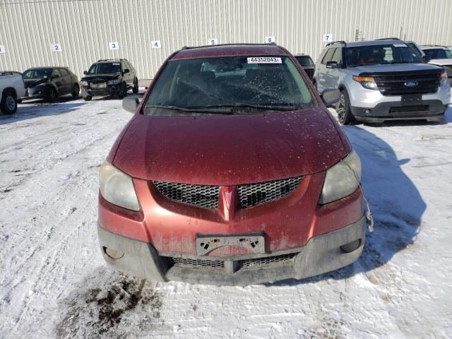 5Y2SL62834Z470529 - 2004 PONTIAC VIBE RED photo 5