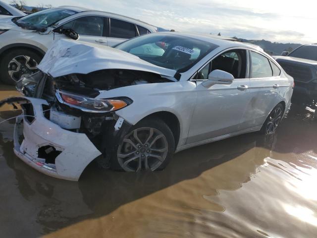 3FA6P0CD2KR254144 - 2019 FORD FUSION SEL WHITE photo 1