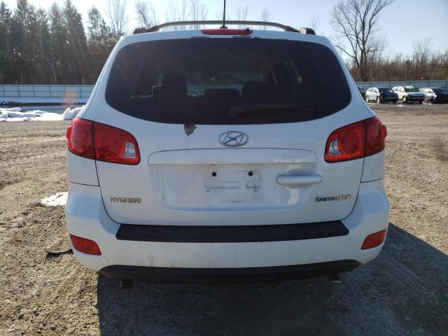 5NMSG13D49H273741 - 2009 HYUNDAI SANTA FE GLS WHITE photo 6