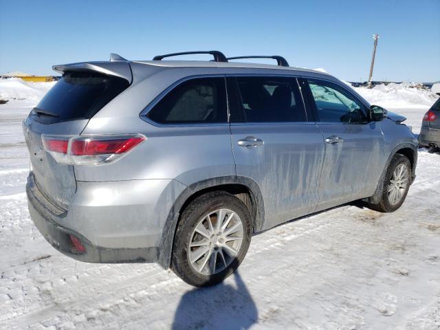 5TDJKRFHXES018235 - 2014 TOYOTA HIGHLANDER XLE ვერცხლისფერი ფოტო 3