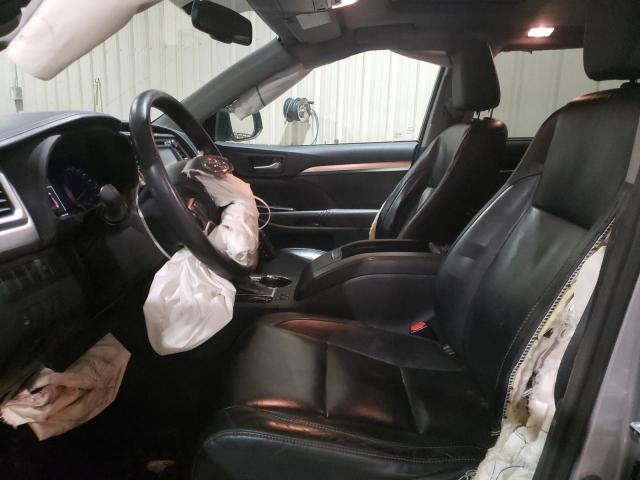 5TDJKRFHXES018235 - 2014 TOYOTA HIGHLANDER XLE ვერცხლისფერი ფოტო 7