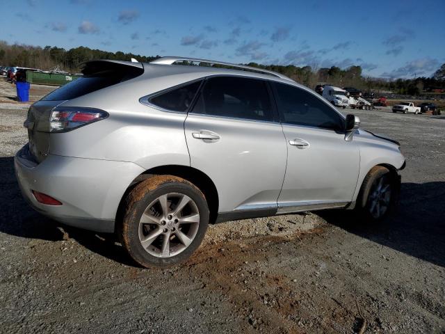 2T2ZK1BA8AC037197 - 2010 LEXUS RX 350 SILVER photo 3